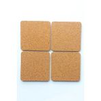Mantar Bardak Altlığı/nihale 12CMX12CM Kalınlık 0.5 cm 4 Adet - 12 x 12 cm