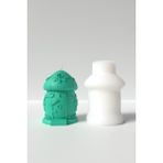 Mantar Evi Mum Silikon Kalıp M2 -Hobbit Evi Mum Silikon Kalıp, Mum Yapım Malzemeleri 9.2 x 6.5 cm - 1 Adet