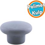 Mantar Kulp Düğme 1 Adet Çekmece Mutfak Mobilya Dolabı Dolap Kulpu Kulbu Plastik Kulp Gri