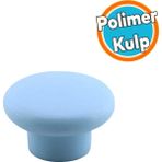 Mantar Kulp Düğme 1 Adet Çekmece Mutfak Mobilya Dolabı Dolap Kulpu Kulbu Plastik Kulp Mavi