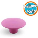 Mantar Kulp Düğme 1 Adet Mobilya Dolabı Çekmece Mutfak Dolap Kulpu Kulbu Plastik Pembe