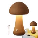 Mantar Lamba,Dokunmatik Ahşap Ev Dekoru - Dekoratif Yatak Odası Gece Lambası - Yatak Odası, Çocuk, Bebek, Yurt, Banyo, Başı, Tuvalet sı, Pencere, Antre, Tatil