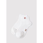 Mantar Nakış İşlemeli Beyaz Soket Çorap 1912755-620 Beyaz-620 One Size