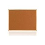Mantar Pano Ahşap Çerçeveli 60 x 90 cm Lüks Mantar Pano - Çok Renkli
