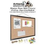 Mantar Pano Mdf Çerçeve 45x60 Cm 1 Adet Harita Çivisi Hediyeli Duvara Monte Mantar Çerçeve Evde Okulda Büroda Ofiste