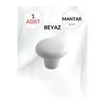 Mantar Plastik Düğme Beyaz Yuvarlak Mobilya Çekmece Düğme Kulp – Dayanıklı Ve Şık Tasarım