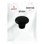 Mantar Plastik Düğme Siyah Yuvarlak Mobilya Çekmece Düğme Kulp – Dayanıklı Ve Şık Tasarım