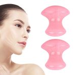 Mantar şeklinde Gua Sha taşı, CEIEVER masaj taşı Gua Sha Taşı Göz Flowies yaşlanma karşıtı yüz masajı taş akupresür mantar formu Guasha taşı yüz göz boyun kırışıklıkları giderme SPA rahatlatıcı (B)