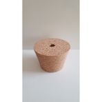 Mantar Şişe Tıpası Cam Damacana Delikli 1ADET (60mmX43mm H40mm) - 1 Adet