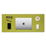 Mantesibo Masa pedi Büyük Fare altlığı Mouse pad Deri Çift taraflı kullanılabilir Dikiş işlemi Başvurmak Dizüstü bilgisayar Tablet PC Klavye fare Sanat eseri 30*70CM Çim yeşili