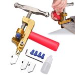 Manuel Cam Fayans Kesici, Cam Fayans Kesici Kırıcı - Cam Kırma Pensesi - Tungsten Cam Kırma Kesici Alet, Tornavida ve Ekstra 2 Kesici ile Pense ve Cam Kırma İçin