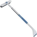 Manuel Kar Küreği 2'si 1 Arada Buz Küreği ve Kar Fırçası Otomatik Ön Cam Pencere Temizleme Kazıma Aracı Kış Buz Kazıyıcı Kürek Kar Temizleme Fırçası (Renk: Beyaz-a)