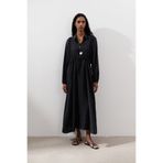 Manuka TENCEL DÖKÜMLÜ ELBİSE SİYAH