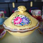 Manushum El Boyama Porselen Gülbahar Şekerlik-Limon Sarı - Limon Sarısı
