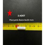 Manyetik Balık 6x20 Mm - Boy:20 Mm - Çap:6 Mm 2 Adet/pk