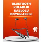 Manyetik Başlıklı Bluetooth Kulaklık - 120 Saat Şarjlı, Konforlu Tasarım
