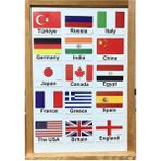 Manyetik Ingilizce Kelime Kartları Flashcards - Ülkeler - Countries