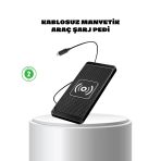 Manyetik Kablosuz Şarj Pedi 15W Hızlı Şarj Kaymaz Silikon Qi Destekli Mir35395942