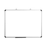 Manyetik Kuru Silme Beyaz Tahta - Çift Taraflı Alüminyum Çerçeve, Pürüzsüz Yazı Yüzeyi, Ofis Konferansı ve Sunumları için Mükemmel, 50x70 CM, Gümüş