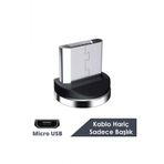 Manyetik Mıknatıslı Şarj Kablosu Ucu - Micro Usb