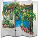 Manzara Temalı Özel Tasarım Paravan Room Divider 180 x 200 cm - 186 x 200 - Renkli