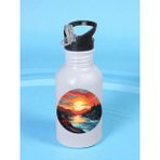 Manzaralı Matara Suluk 600 ml - Çocuk Suluk Matara, Çocuk Su Matarası