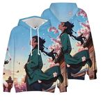 Maomao Cosplay Hoodie Jinshi Figür Patten Anime Baskı Sweatshirt Uzun Kollu Kapüşonlu Üstler Kadınlar ve Erkekler için Günlük Spor Giyim, tip 4, XL