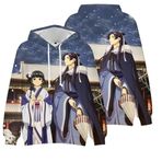 Maomao Cosplay Hoodie Jinshi Figür Patten Anime Baskı Sweatshirt Uzun Kollu Kapüşonlu Üstler Kadınlar ve Erkekler için Günlük Spor Giyim, tip 5, M