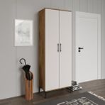 mapahomeliving Plain Metal Ayak Metal Kulp Pla2200 Banyo Dolabı Mutfak Dolabı Balkon Dolabı Kiler Dolabı Çok Amaçlı Dolap Ayakkabılık Ekru Ceviz