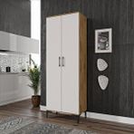 mapahomeliving Plain Metal Ayak Metal Kulp Pla2200 Çok Amaçlı Dolap Mutfak Dolabı Banyo Dolabı Ayakkabılık Balkon Dolabı Killer Ekru Ceviz