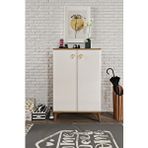 mapahomeliving Simple Ayakkabılık Çok Amaçlı Dolap Mutfak Kiler Balkon Ekru Ceviz