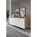 mapahomeliving Simple Konsol Ekru Ceviz