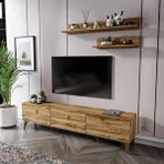 mapahomeliving Simple Modern 180 Cm SMP18033 Tv ünitesi 2 Raflı Ceviz