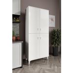 mapahomeliving Simple Sp4190 Çok Amaçlı Dolap 4 Kapaklı Mutfak Dolabı Balkon Dolabı Kiler Banyo Dolabı Ayakkabılı