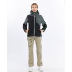 Mapamyumco Kadın Windbreaker Ceket Füme-Siyah Su Geçirmez Günlük Kullanım için XL Beden