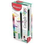 Maped 0.4 mm Zümrüt Yeşili 12'li Fineliner Graph Peps