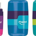 Maped 49221 Connect Renkli Çift Delikli Silgili Kalemtıraş