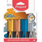 Maped 7412000 Glitter 4'lü Fosforlu Kalem