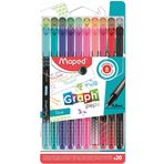 Maped 749051 OFfis ve Kırtasiye Desenli Fineliner Keçeli Kalem