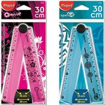Maped 81010 Cetvel 15/30CM Katlanabılır Mın- Mx Şeffaf