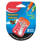 Maped Color'Peps 2 Delikli Kalemtıraş - Renkli Kalemler için Mükemmel - Çocuklar İçin Güvenli, Dağınıksız, Evrensel Tasarım - Çeşitli Renkler