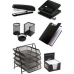 Maped Evrak Rafı Metal 4'lü + Mekanizma Perfore Set 3'lü + Kaneks Ergonomik Tasarım Zımba Makinası