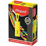MAPED Fosforlu Kalem Fluo'Peps Classic, 12 Adet Sarı