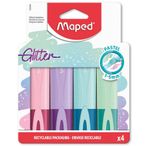 Maped Fosforlu Kalem Glitter Pastel Kesik Uçlu 1-5Mm 4 Renk 3154147420461