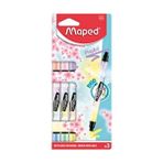Maped Fosforlu Kalem (İşaret Kalemi) Pastel 3 Renk Kalem Tipi Blister 734128 - Çok Renkli