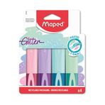 Maped - Highlighters Fluo'peps Glitter (Fosforlu Kalemler) 4'lü