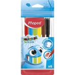 Maped Keçeli Boya Kalemi Ocean 6 Renk 845723 - Renkli