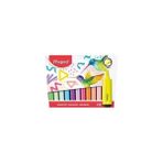 Maped Renkli Pastel Fosforlu Kalem 12'li Set Ölçülerle Eğlenceli Çizim Deneyimi