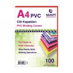 Mapi 2040203 Plastik Opak A4 160 MIC Kırmızı Cilt Kapağı
