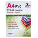 Mapi 2040250 Plastik Opak A4 160 MIC Şeffaf Cilt Kapağı